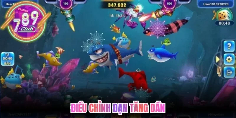 Mẹo Chơi Bắn Cá 789Club Chinh Phục Đại Dương Săn Thưởng 4 789club Điều chỉnh đạn tăng dần